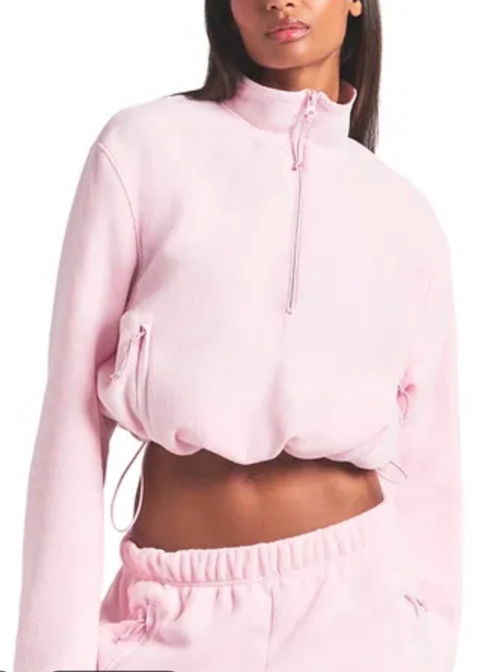 Skims Fleece Lounge Half Zip Pullover